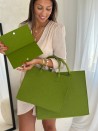 GRENOBLE BAG - GREEN - M (35,5x11x28,5cm)