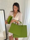 GRENOBLE BAG - GREEN - M (35,5x11x28,5cm)