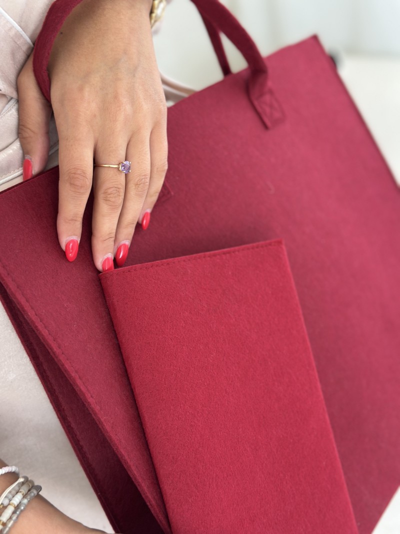 GRENOBLE BAG - BORDEAUX - L (42x12x35cm)