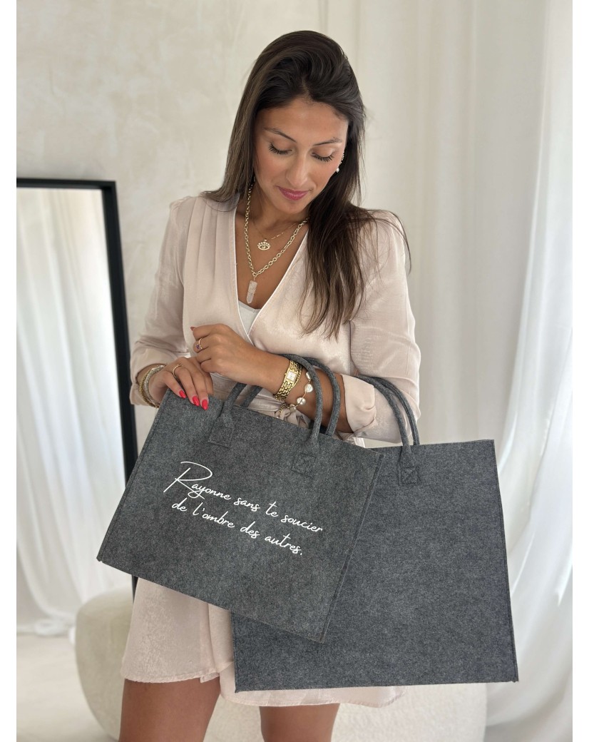 Bolso GRENOBLE – Gris – L (42,5x11x36 cm)