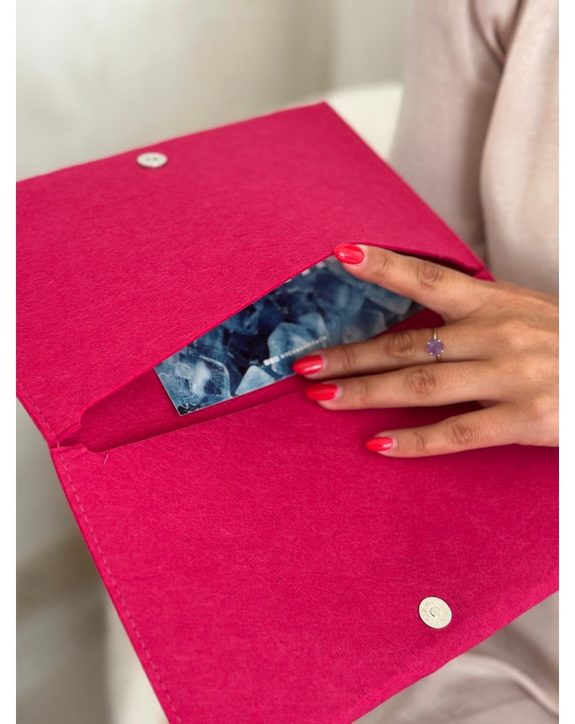 VILTEN ENVELOP "GRENOBLE" - FUCHSIA (25 x 15 cm)