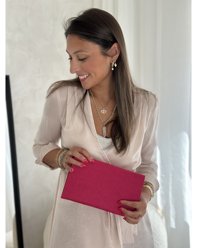 GRENOBLE POUCH - FUCHSIA (25 x 15 cm)