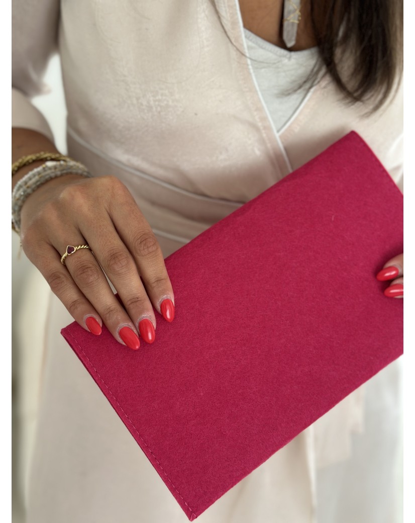 VILTEN ENVELOP "GRENOBLE" - FUCHSIA (25 x 15 cm)