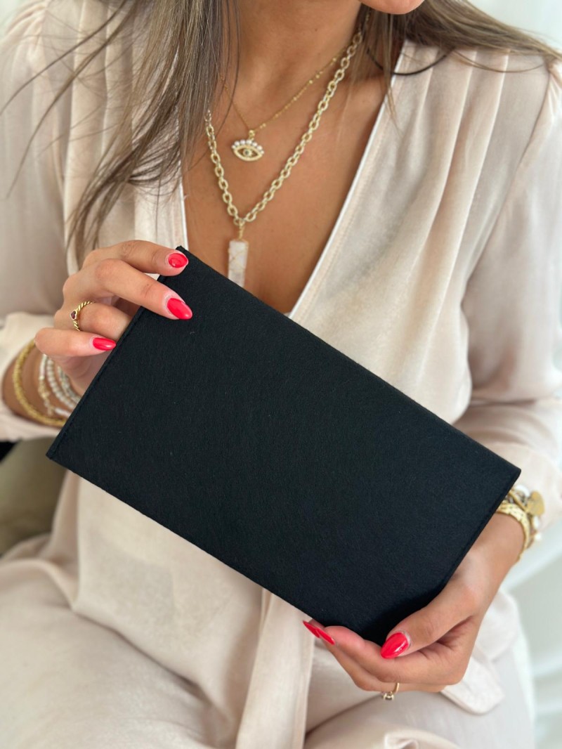 GRENOBLE POUCH - BLACK (25 x 15 cm)