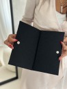 GRENOBLE POUCH - BLACK (25 x 15 cm)