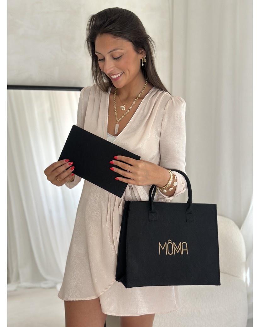 GRENOBLE POUCH - BLACK (25 x 15 cm)