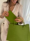 GRENOBLE POUCH - GREEN (25 x 15 cm)