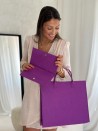 VILTEN ENVELOP "GRENOBLE" - MAUVE (25 x 15 cm)