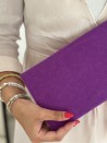 Pochette Feutrine mauve – Personnalisable avec votre logo