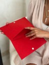 GRENOBLE POUCH - RED (25 x 15 cm)