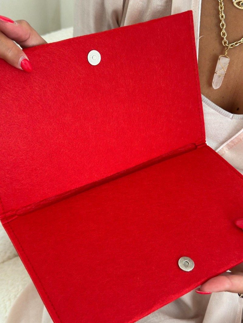 GRENOBLE POUCH - RED (25 x 15 cm)