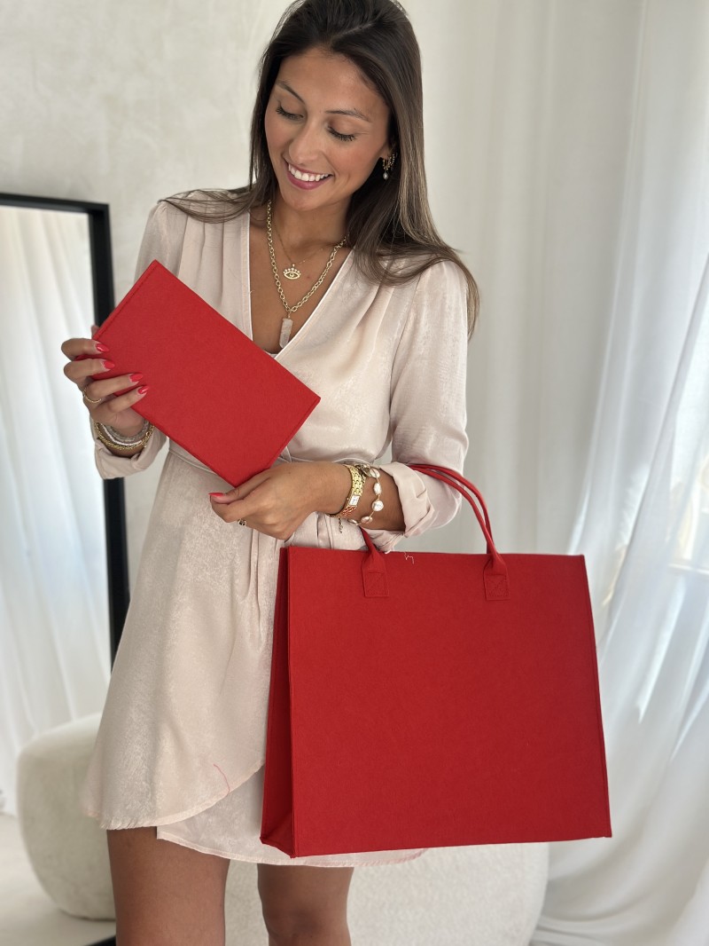 GRENOBLE POUCH - RED (25 x 15 cm)