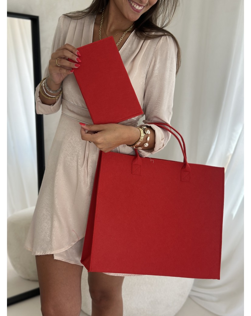 ESTUCHE GRENOBLE - ROJO (25 x 15 cm)