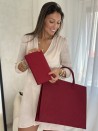 Pochette Feutrine Bordeaux – Personnalisable avec votre logo