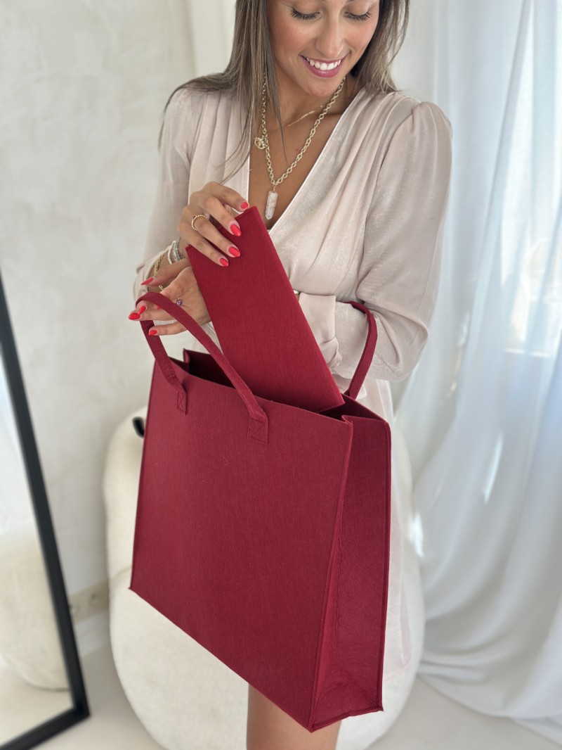 GRENOBLE POUCH - BORDEAUX (25 x 15 cm)