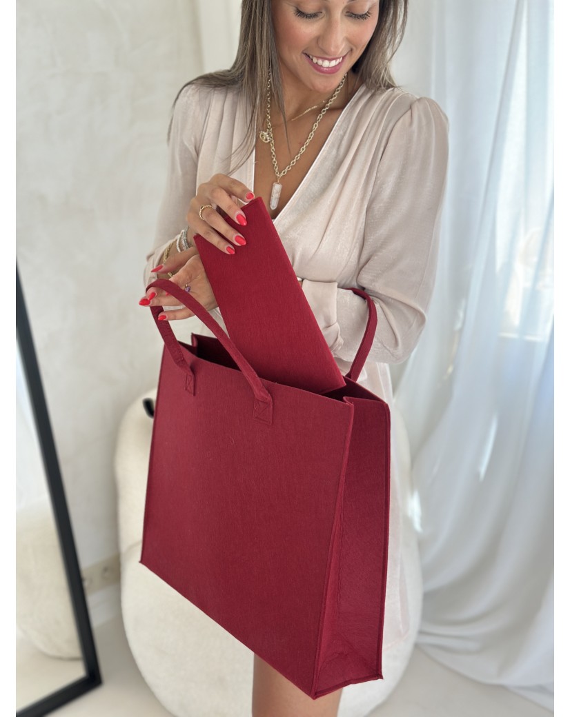 GRENOBLE POUCH - BORDEAUX (25 x 15 cm)