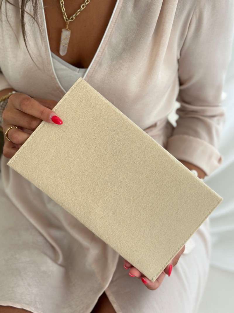 VILTEN ENVELOP "GRENOBLE" - BEIGE (25 x 15 cm)