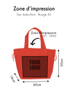 Bolso reutilizable Nice Rojo - M (40x14x30cm)