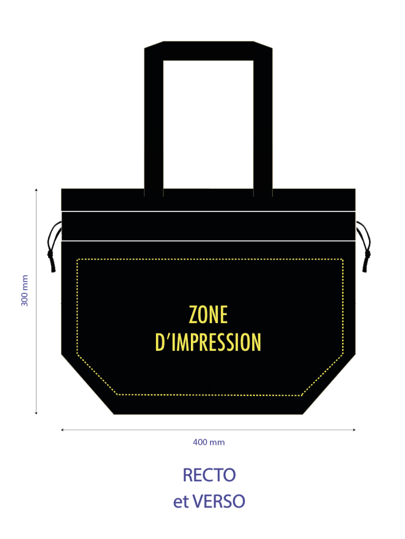 NICE BAG BLACK – M (40x14x30 cm)