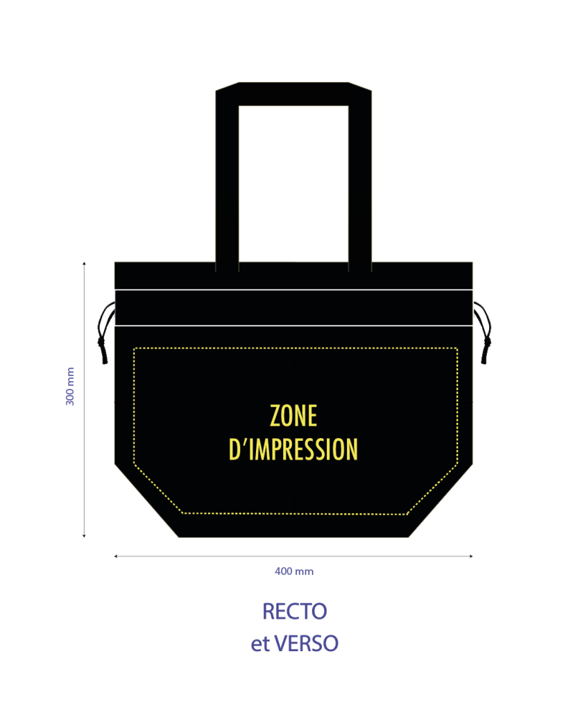 TASCHE NICE SCHWARZ – M (40x14x30 cm)
