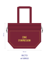 Nice Tragetasche Bordeaux - M (40x14x30cm)