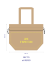 Nice Reusable Bag Beige - M (40x14x30cm)