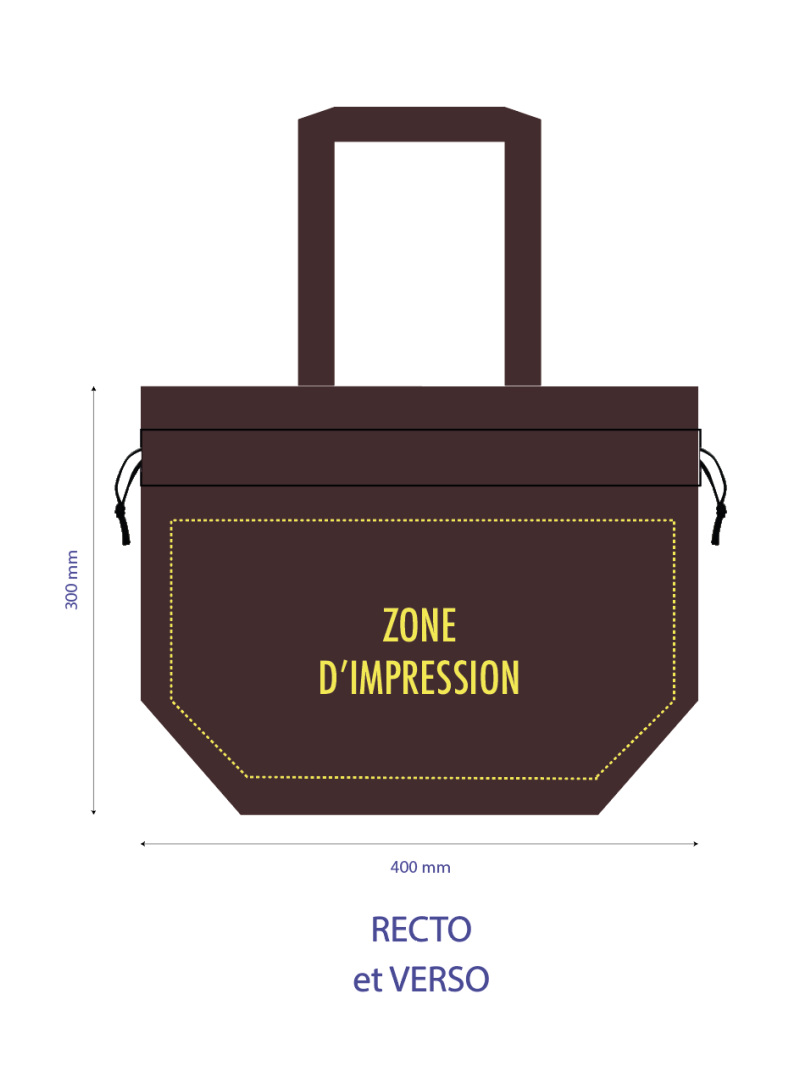 Nice Reusable Bag Brown - M (40x14x30cm)