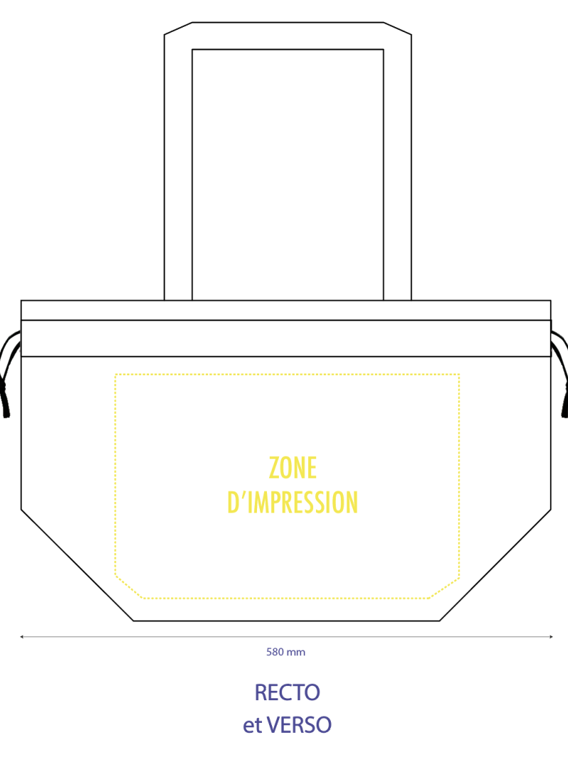 TRAGETASCHE NICE WEISS L (58x24x35cm)