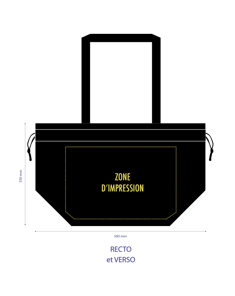Bolso NICE Negro L (58x24x35 cm)