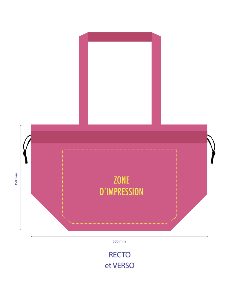 NICE PINK L BAG (58x24x35cm)