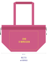 BOLSA NICE ROSA L (58x24x35cm)