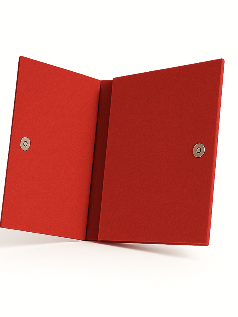 Praktisches Filz-Etui GRENOBLE Rot – individuell bedruckbar