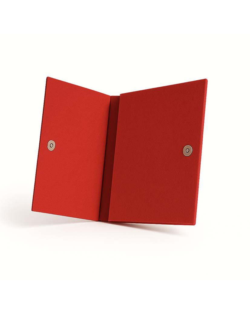 Praktisches Filz-Etui GRENOBLE Rot – individuell bedruckbar