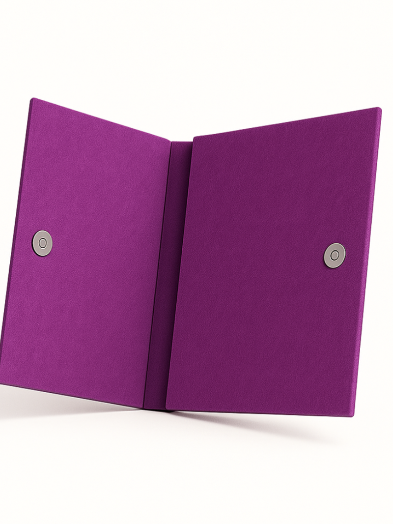 Pochette Feutrine mauve – Personnalisable avec votre logo