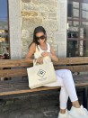 LYON BEIGE Tragetasche - M (35x12x28cm)