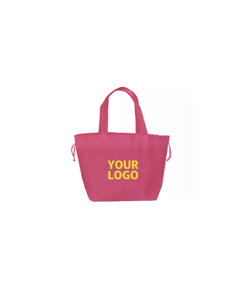 NONWOVEN DRAAGTAS "NICE" - FUCHSIA - M (40+14x30cm)