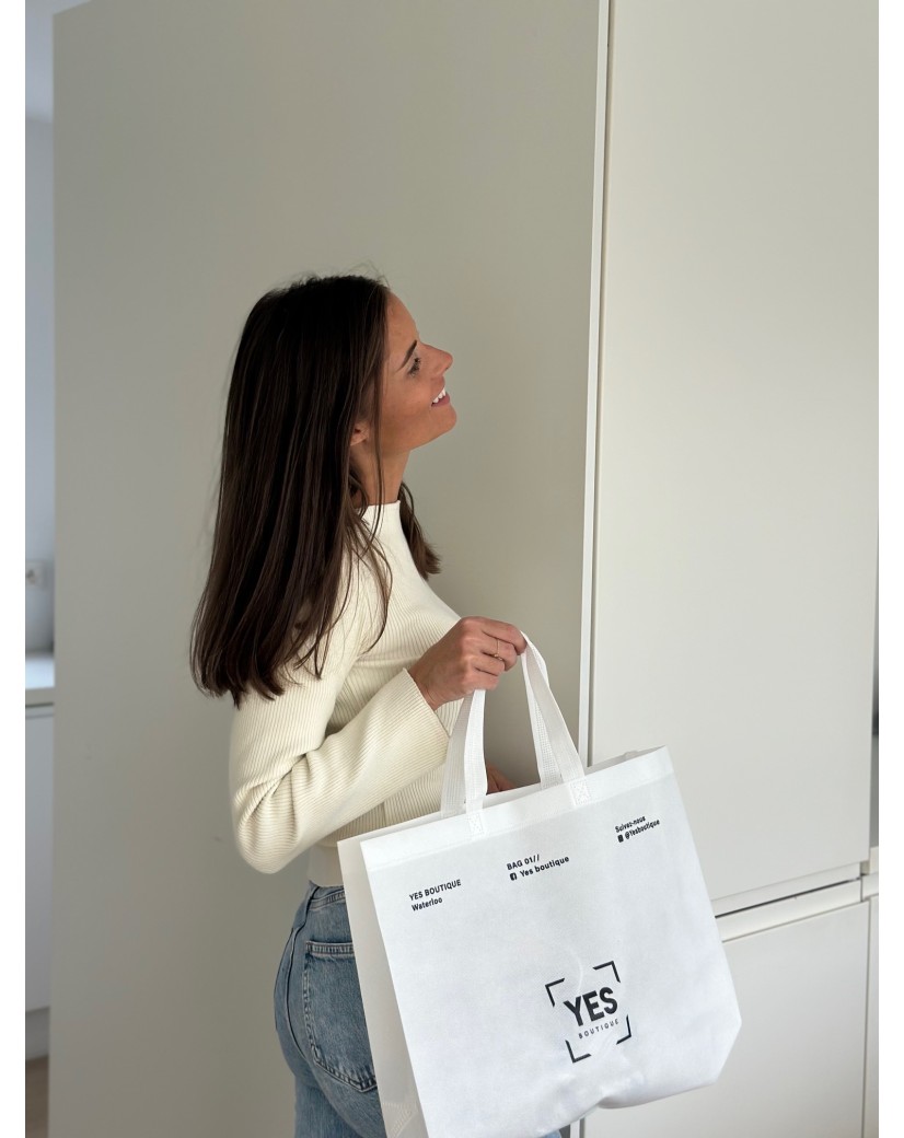 Günstige und umweltfreundliche personalisierte weiße Stofftasche
