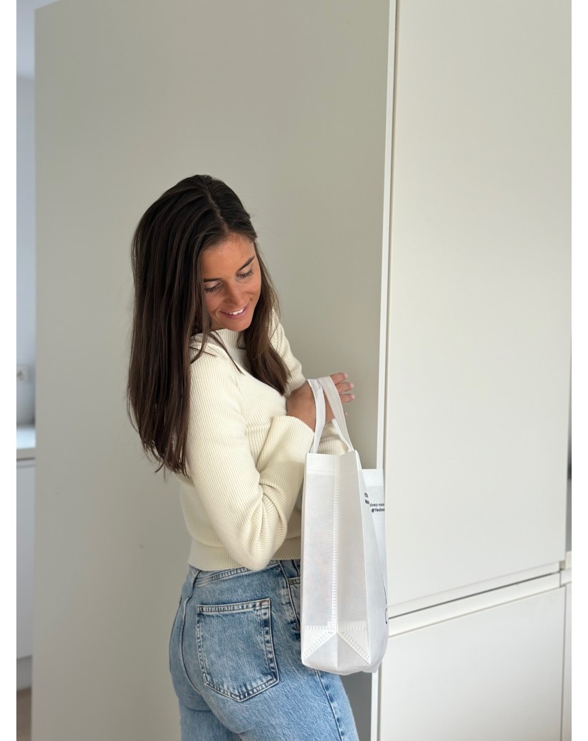 Sac tissu blanc personnalisé pas cher et respectueux de l'environnement