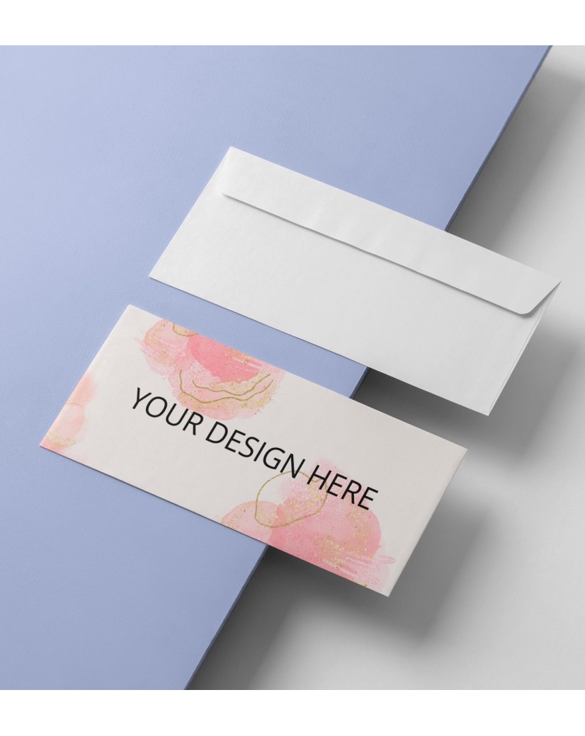 Sobre blanco personalizado - 22x11cm