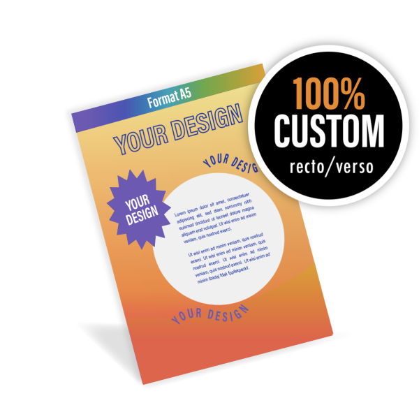 Personalisierte Flyer von A bis Z (14,8x21cm)