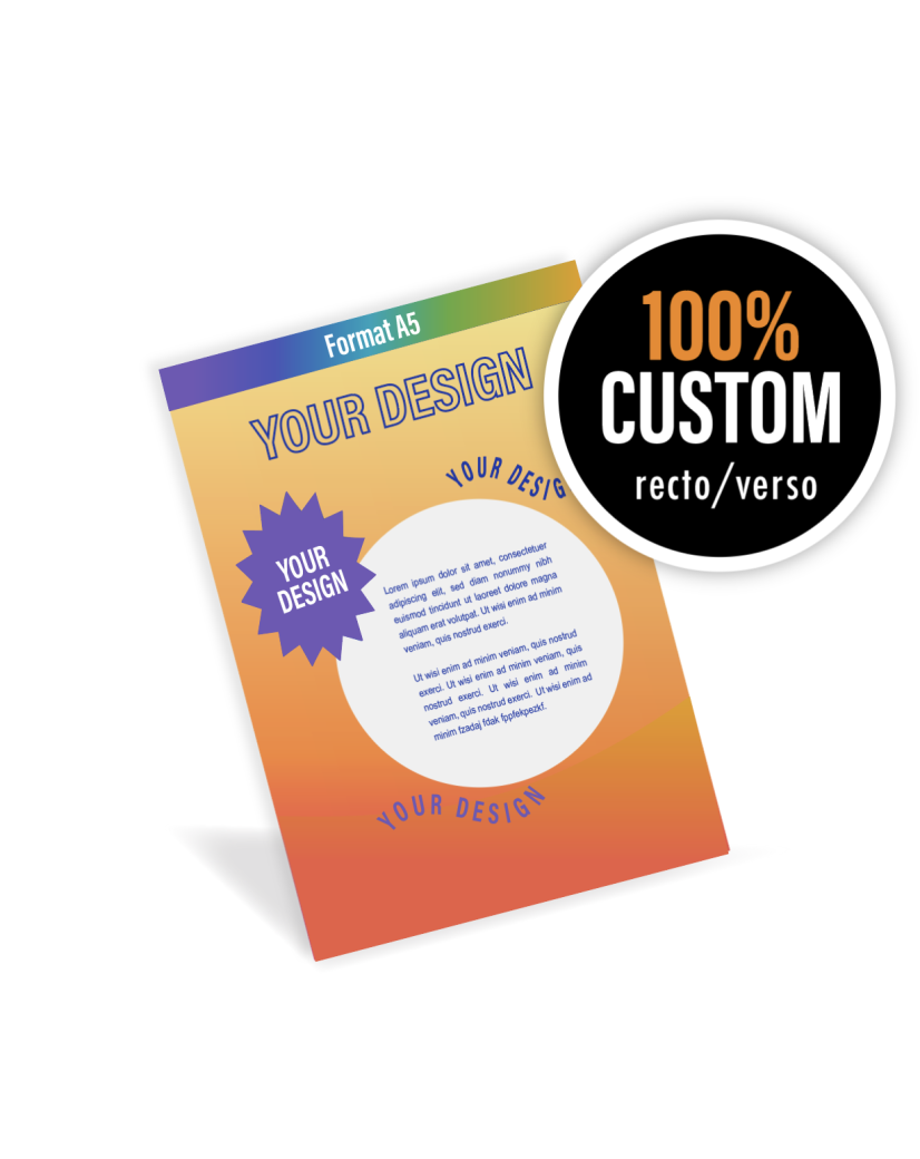 Personalized Flyers from A to Z (14.8x21cm)