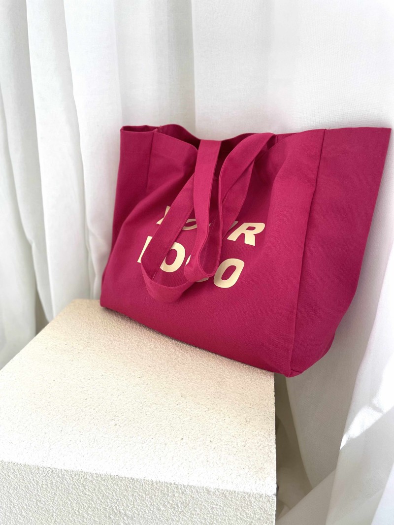 COTTON BAG "NANCY" – FUCHSIA (43x15x36cm)