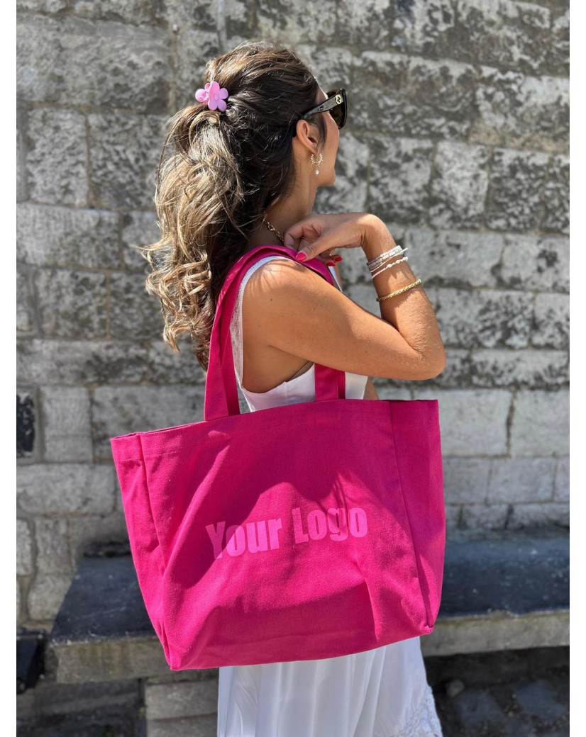 BAUMWOLLTASCHE NANCY – FUCHSIA (43x15x36cm)
