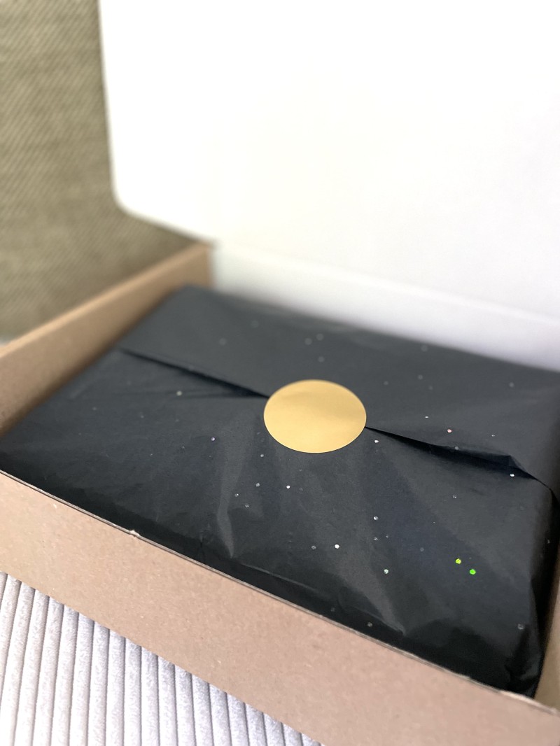 Zijdepapier – Glinsterend zwart