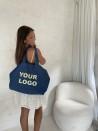 SAC COTON "NANCY" - JEANS DARK 💙 (43x15x36 cm)