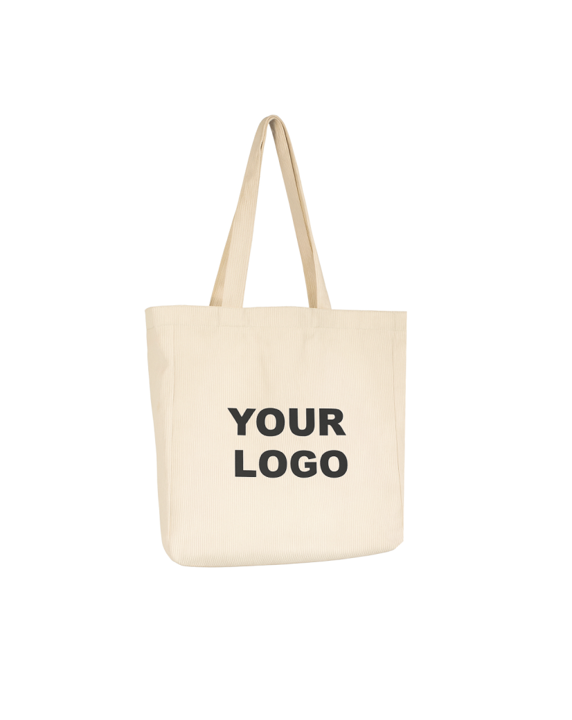 OXFORD BAG – BEIGE CORDUROY (41.5 x 10 x 39 cm)