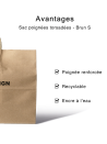 Twisted handle bag - Brown Kraft