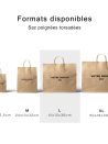 Bolsa con asas retorcidas - Marrón Kraft