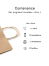 Twisted handle bag - Brown Kraft