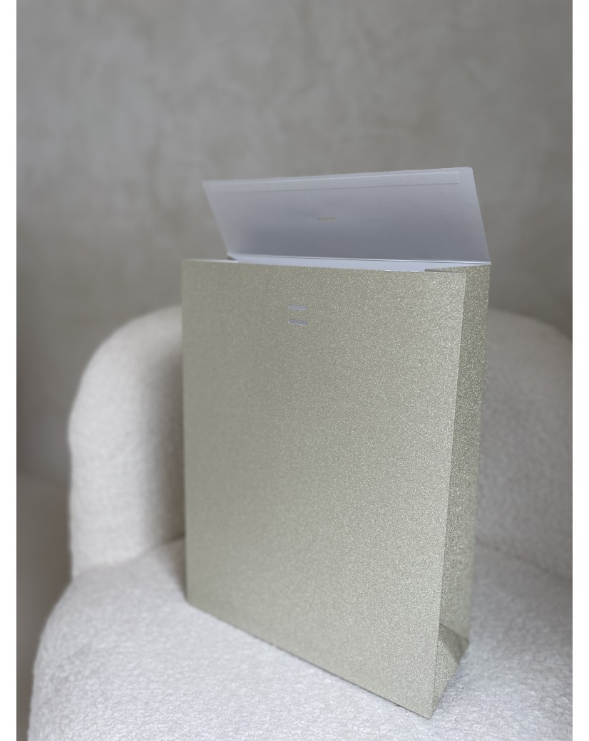 PRESTIGE POUCH GOLD GLITTER – L (30x12x40 cm)